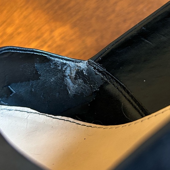 Franco Sarto Women’s Black Leather Pump Heels Shoes Size 8 - Picture 7 of 9